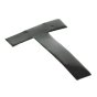 Self Adhesive 80mm Black Digit - Letter T