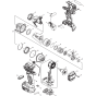 Makita DTW285Z Main Assembly