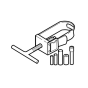 Gudgeon/Piston Pin Tool for ECHO Machines - OEM No. 89770230131