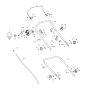 Makita ELM4610 Handle Assembly