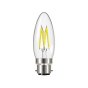 Energizer LED BC (B22) 4W 470 lm Candle Filament Non-Dimmable Bulb (Warm White) - OEM No. S12868