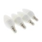 Energizer LED SES (E14) 5.2W 470 lm Opal Candle Non-Dimmable Bulb (Warm White) 4 Pack - OEM No. S14330