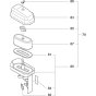 Air Filter Assembly for Makita EW2051H