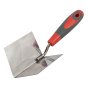Internal Corner Trowel Stainless Steel Soft-Grip Handle 4 x 3 x 3in by Faithfull