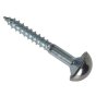 Mirror Screw Chrome Domed Top Slotted ZP 1.1/2in x 8 Forge Pack 8 by Forgefix - FPMS1128