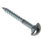 Mirror Screw Chrome Domed Top Slotted ZP 1.1/4in x 8 Forge Pack 8 by Forgefix - FPMS1148