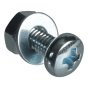 Machine Screw Pozi Pan Head ZP M3 x 8mm Forge Pack 30 by Forgefix - FPMSPH38