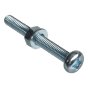 Machine Screw Pozi Pan Head ZP M6 x 50mm Forge Pack 4 by Forgefix - FPMSPH650