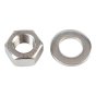 Hexagonal Nuts & Washers A2 Stainless Steel M12 Forge Pack 6 by Forgefix - FPNUT12SS