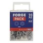 Hexagonal Nuts & Washers A2 Stainless Steel M6 Forge Pack 20 by Forgefix - FPNUT6SS