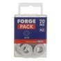 Flat Washers DIN125 A2 Stainless Steel M10 Forge Pack 20 by Forgefix - FPWASH10SS