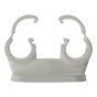 Pipe Clip Double Cliplock 15mm Box 50 by Forgefix - PCDC15