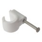 Pipe Clip with Masonry Nail 11mm Box 100 by Forgefix - PCMN11