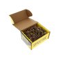4.0 x 45mm Multi-Purpose Wood Screws Box of 200 - PZ Compatible, Countersunk, Zinc Yellow