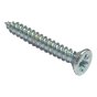 Self-Tapping Screw Pozi CSK ZP 1/2in x 4 Box 200 by Forgefix - STCSK124ZP