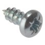 Self-Tapping Screw Pozi Pan Head ZP 1in x 6 Box 200 by Forgefix - STPP16ZP