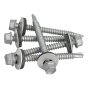 TechFast Hex Head Roofing Screw Self-Drill Light Section 5.5 x 57mm Pack 50 by Forgefix - TFHL5557