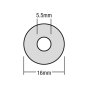 TechFast Bonded EPDM Washer 5.5 x 16mm Box 100