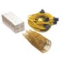 Festoon Lights 10 ES Bulbs 110V 22m Faithfull Power Plus