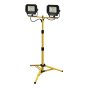 COB LED Twin Tripod Site Light 2800 Lumen 40 Watt 240 Volt Faithfull - EBLED-20DX2
