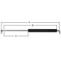Damper / Gas Strut for Atlas Copco XAS46, XAS66 Air Compressors