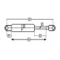 Damper / Gas Strut A - 320mm, B - 280mm, C - 120mm