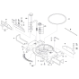 Bosch GCM 18V-216 Saw Assembly
