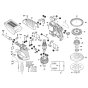 Bosch GEX 125-1 AE Sander Assembly