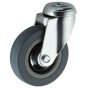 Grey Rubber Swivel Castor Wheels