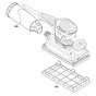 Bosch GSS 280 AVE Sander Assembly