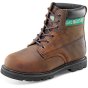 Goodyear Boot Welted 6 Inch Leather Upper 200J Steel Toe Cap Brown Size 11