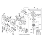 Angle Grinder Assembly for Bosch