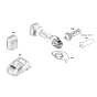 Cordless Angle Grinder Assembly