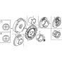 Flywheel Assembly for Honda GX120T2