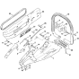 Handle Frame for Stihl TS350 TS360