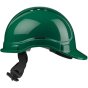 Elite Vented Helmet HC335 Head Gear Size Adjustable Push Turn Ratchet Green