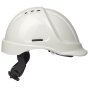 Vented Safety Helmet HC635 Terylene Headgear c/w Ratchet Adjustment White