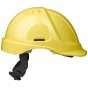 Vented Safety Helmet HC635 Terylene Headgear c/w Ratchet Adjustment Yellow