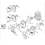 Muffler Assembly for Stihl HL45