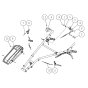 Handle Assembly for OREC HRC673 (2021) Mower