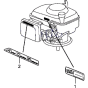 Label for Honda HRG536 PDE