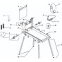 Main Frame Assembly for JCW Saw