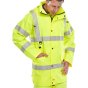 Jubilee Jacket Hi -Vis Class 3 Front Zip Detachable Hood Saturn Yellow XXXL