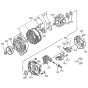 Alternator Assembly for Kubota D1105-E2B Engine