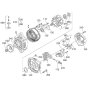 Alternator Assembly for Kubota D1105-T-E2B Engine