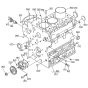 Crankcase Assembly for Kubota D1402-BBS Engine