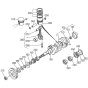 Crankshaft, Piston Assembly for Kubota D1402-BBS Engine