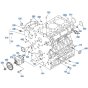Crankcase Assembly for Kubota D1503-M-E2B Engine