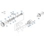 Fuel Camshaft Assembly for Kubota D1503-M-E2B Engine
