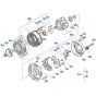 Alternator Assembly for Kubota D1503-M-E2B Engine